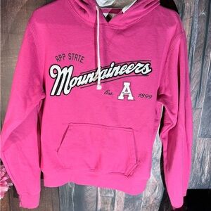 App State Pink Hoodie Sweatshirt